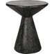 Pedestal 24 X 20 inch Black Fiber Cement Side Table