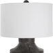 Timber 24 inch 150.00 watt Black Stain with Light White Glaze Table Lamp Portable Light