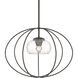Cadence 1 Light 19.9 inch Dark Smoke Mini Pendant Ceiling Light - Open Box