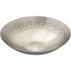 Greek Key 13 X 3.25 inch Bowl in Antique Nickel