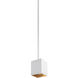 Sean Lavin Exo LED 5.2 inch Gold Haze Pendant Ceiling Light in LED 90 CRI 3000K, 40 Degree, Matte White/Gold Haze, 48 inch, Integrated LED