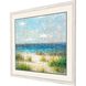 Waterside Collection Whitewash Distressed Wood With Ribbed Face Framed Art