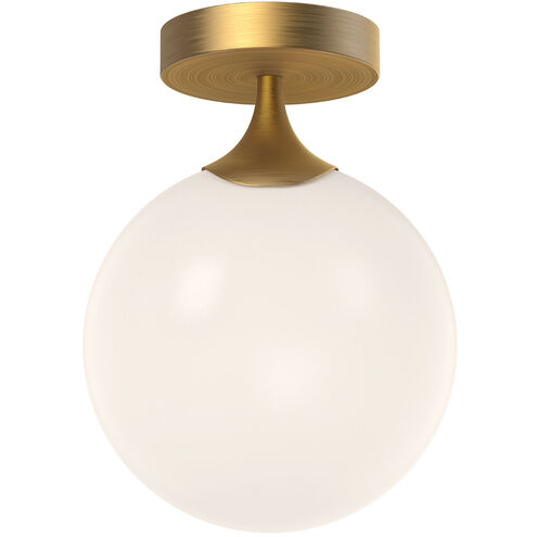 Alora Mood Nouveau 1 Light 7.88 inch Aged Gold Flush Mount Ceiling Light