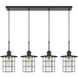 Silverton 4 Light 44 inch Dark Bronze Island Light Ceiling Light