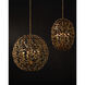 Secret Garden 4 Light 30 inch Contemporary Gold Leaf and Contemporary Gold Orb Chandelier Ceiling Light