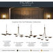 Palmela 5 Light Lacquered Bronze Chandelier Ceiling Light