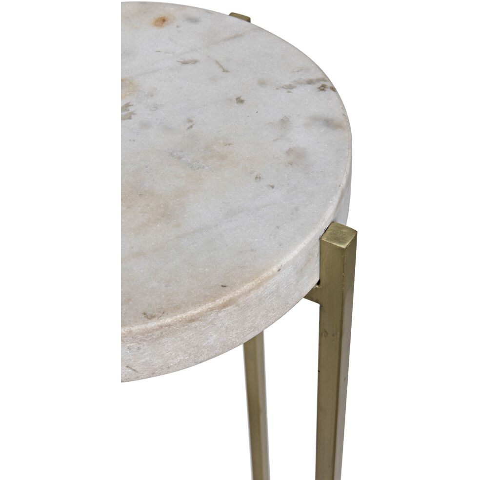 Soho 26.5 X 11 inch Antique Brass Side Table