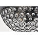 Taye 3 Light 14 inch Matte Black Flush Mount Ceiling Light