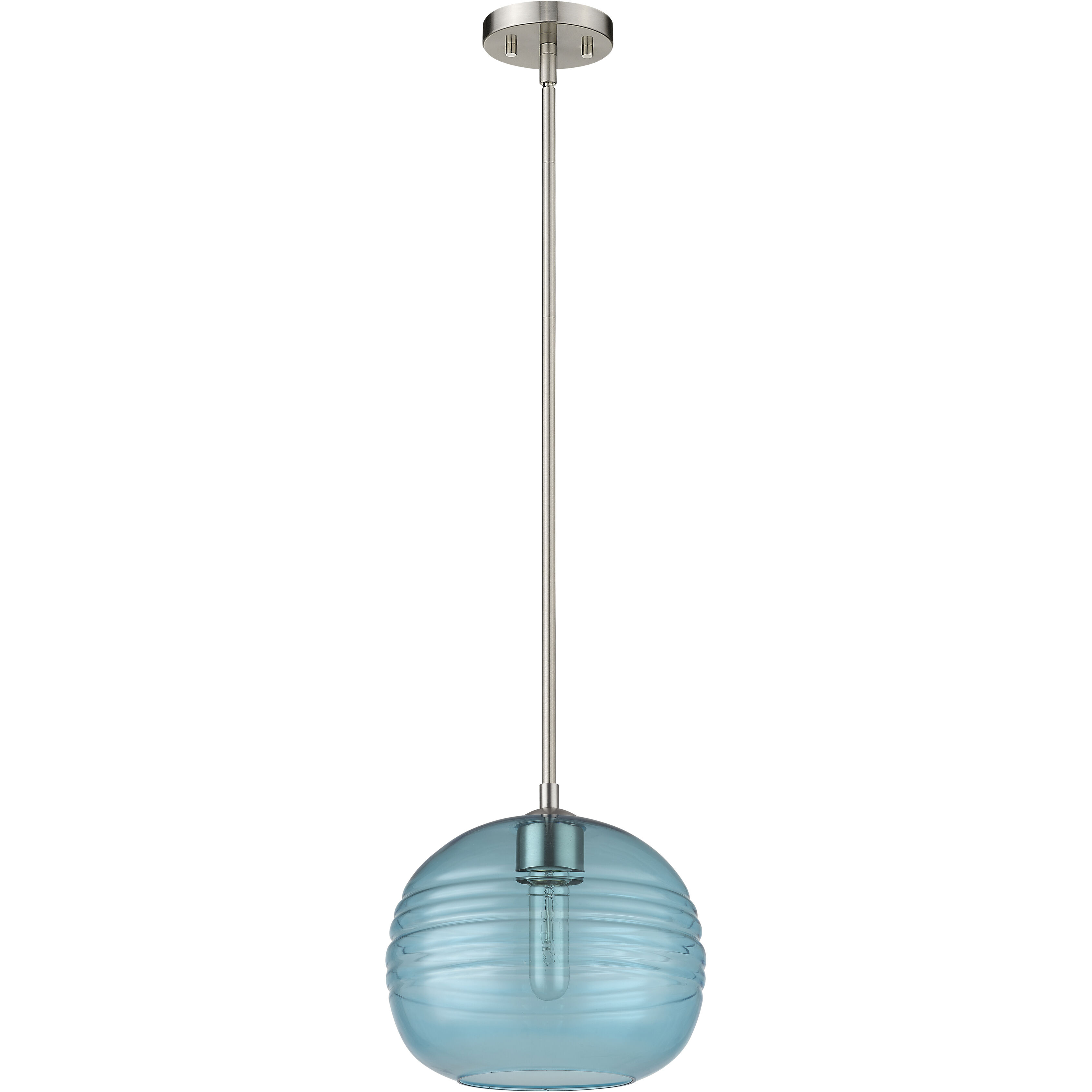 Harmony 1 Light 10 inch Brushed Nickel Pendant Ceiling Light