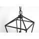 Gage 4 Light 12 inch Black Pendant Ceiling Light