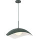 Kirby Pendant Ceiling Light in Pine Green
