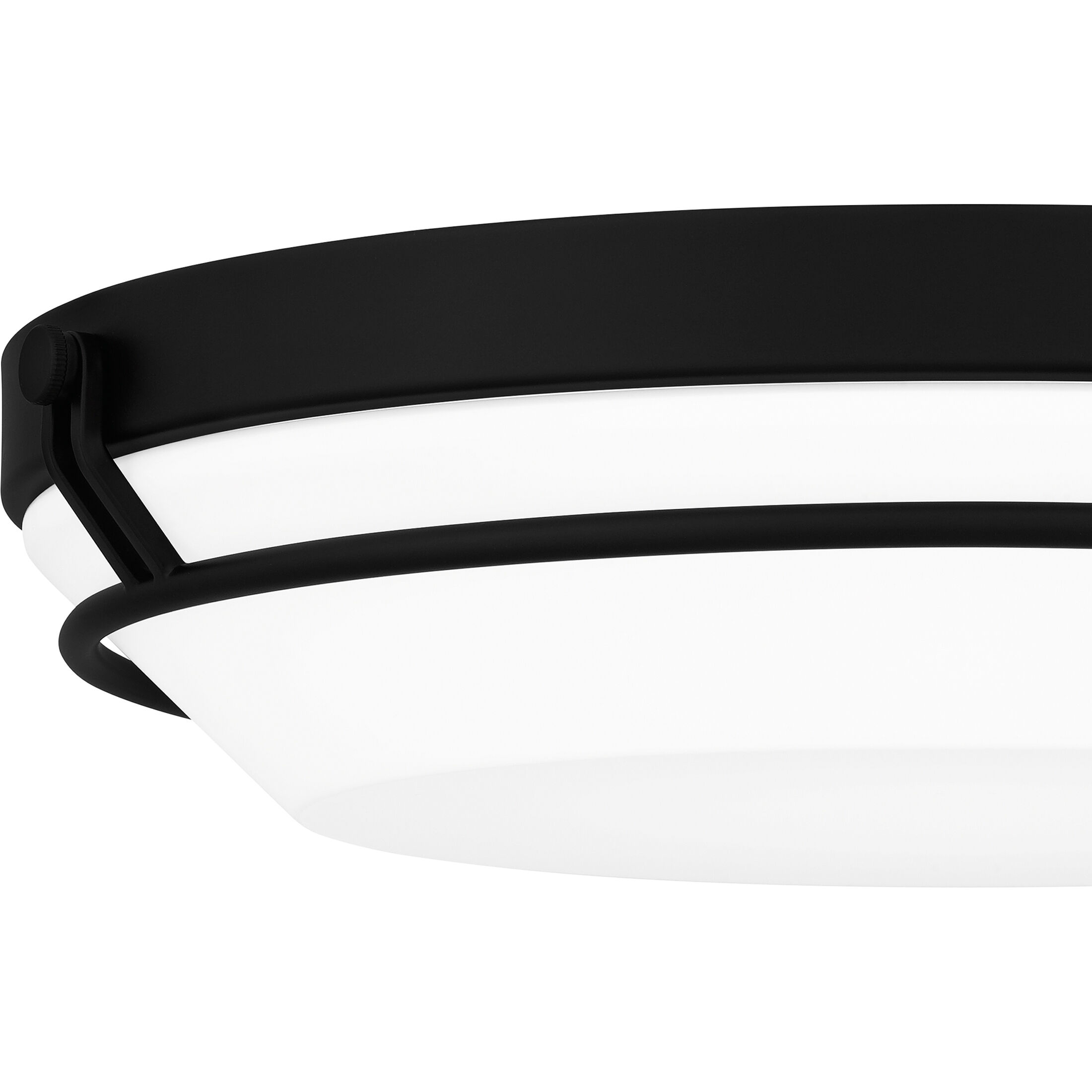 Dunbar 16 inch Matte Black Flush Mount Ceiling Light