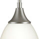 Carson 1 Light 4.5 inch Brushed Nickel Mini Pendant Ceiling Light