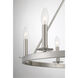 Traditional 6 Light 26 inch Brushed Nickel Chandelier Ceiling Light