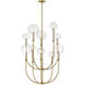 Alchemy 10 Light 30 inch Lacquered Brass Chandelier Ceiling Light