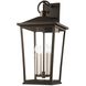 Soren 4 Light 27 inch Textured Bronze Outdoor Wall Sconce