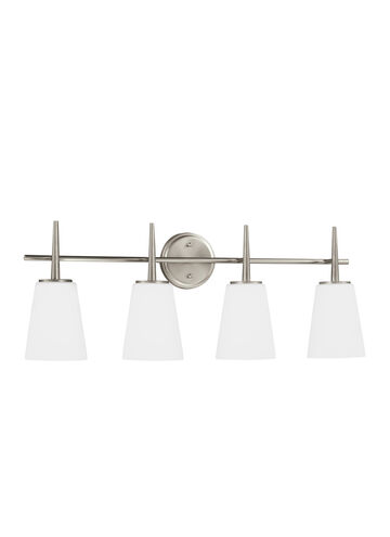 Driscoll 4 Light 30.75 inch Brushed Nickel Wall Bath Fixture Wall Light