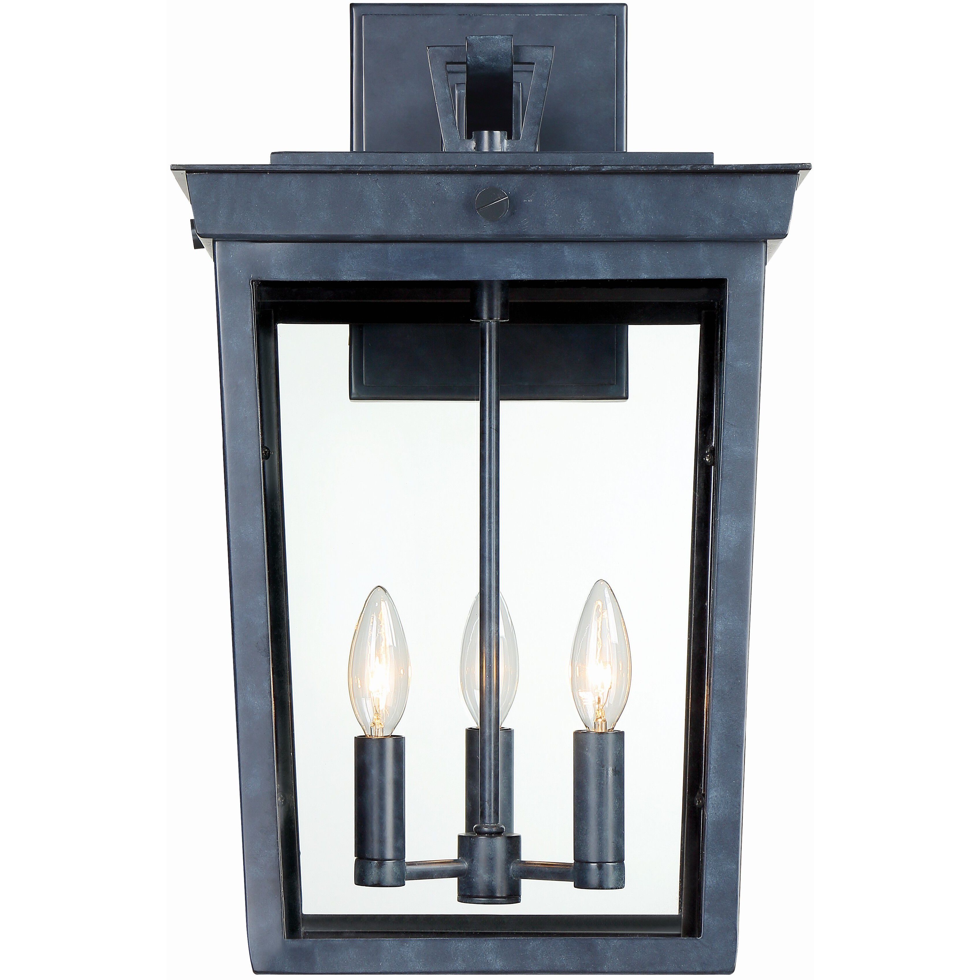 Belmont 3 Light 20 inch Graphite Outdoor Sconce