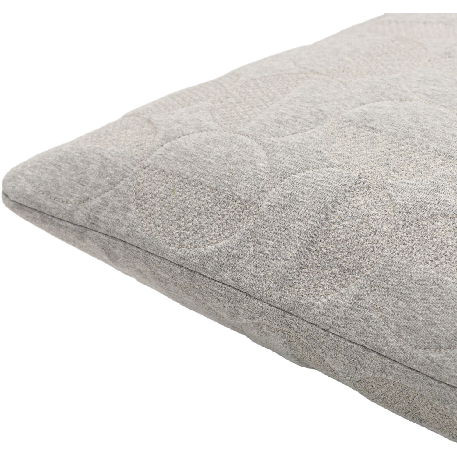 Semicircle 18 X 18 inch Sterling Grey/Pearl/Sage Accent Pillow