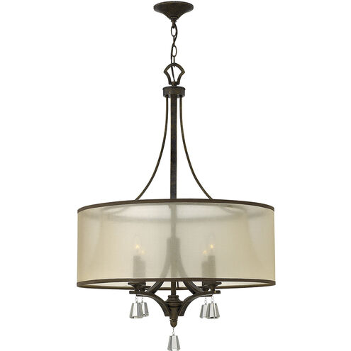 Mime LED 25 inch French Bronze Chandelier Ceiling Light
