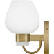 Sylvie 1 Light 7 inch Heritage Brass Bath Light Wall Light