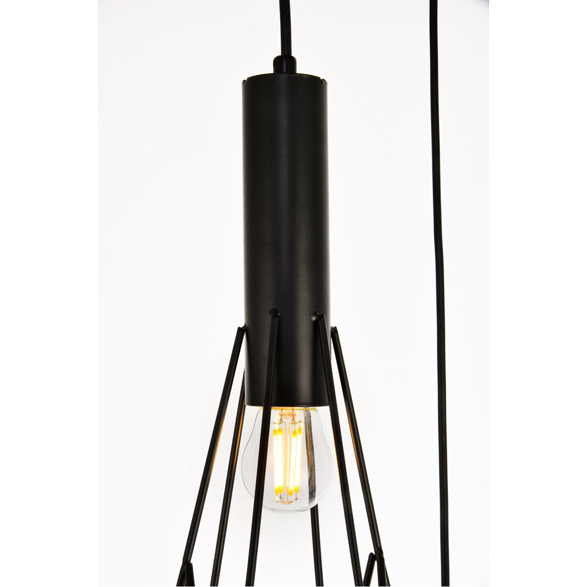 Jago 3 Light 16 inch Black Pendant Ceiling Light
