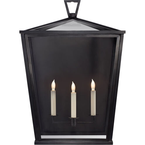 Chapman & Myers DarlanaO 3 Light 24.5 inch Bronze Outdoor Wall Lantern, Large