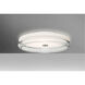 Topper 12 2 Light 12 inch Flush Mount Ceiling Light in Halogen, Opal/Clear Glass