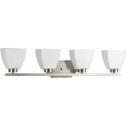 Bounty 4 Light 34 inch Brushed Nickel Vanity Wall Light