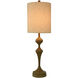 Cameron 31.25 inch 100 watt Roanoke Brown and Cream Sateen Table Lamp Portable Light