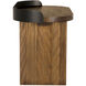 Euler 50 X 25 inch Dark Walnut and Matte Black Desk