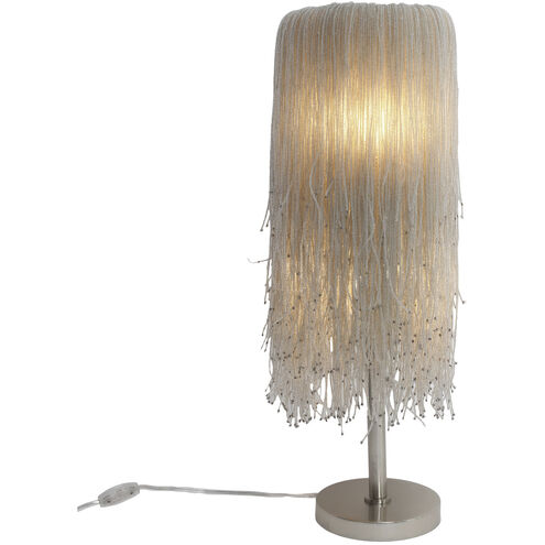 Crystal Reign 28.2 inch 40.00 watt Nickel Table Lamp Portable Light