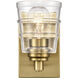 Pulsate Vanity Light Wall Light in Satin Brass
