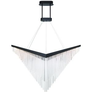Vivien 1 Light 24 inch Black Chandelier Ceiling Light
