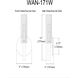 Wand 1 Light 4 inch Matte Black Wall Sconce Wall Light