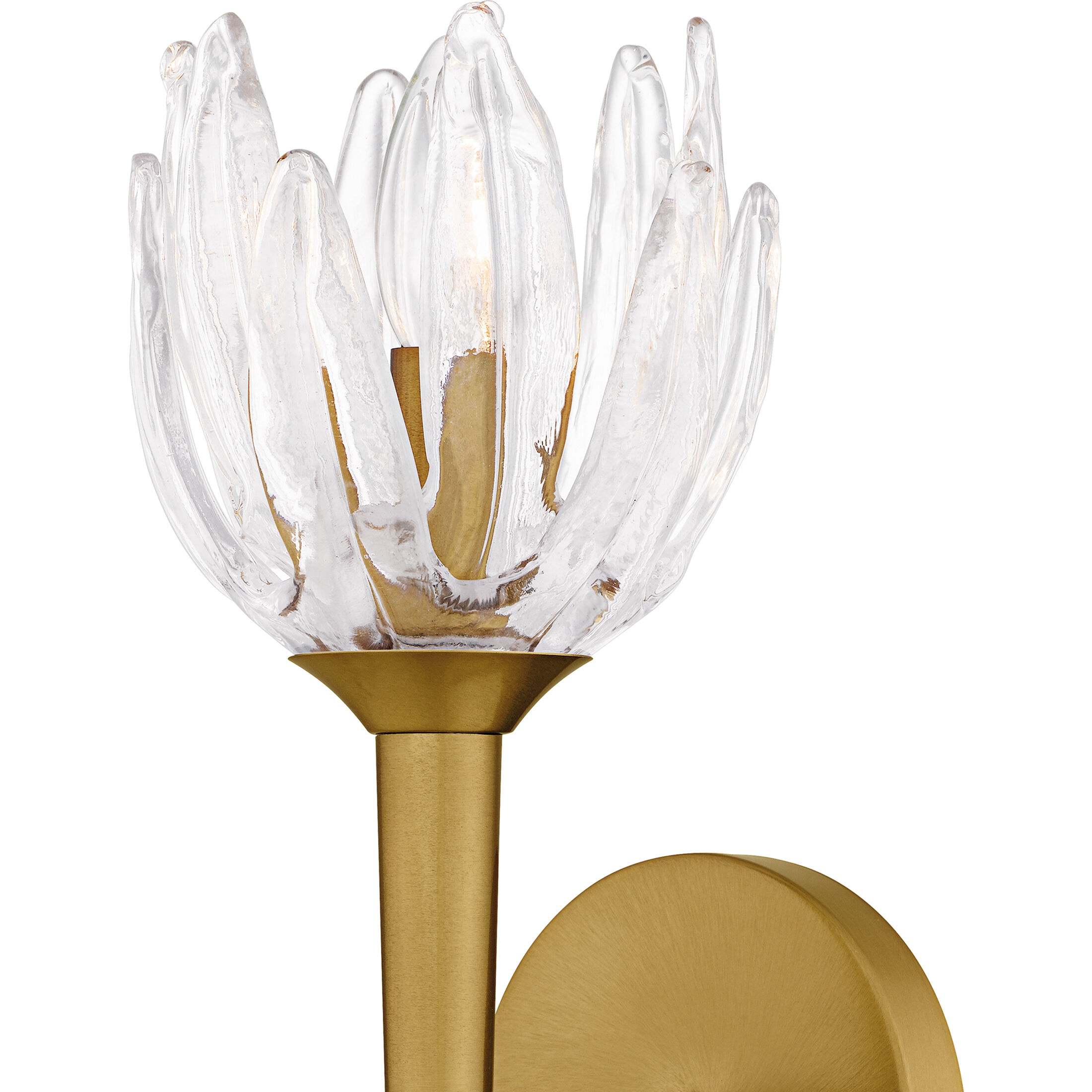 Shea Wall Sconce Wall Light in Brushed Gold, Small