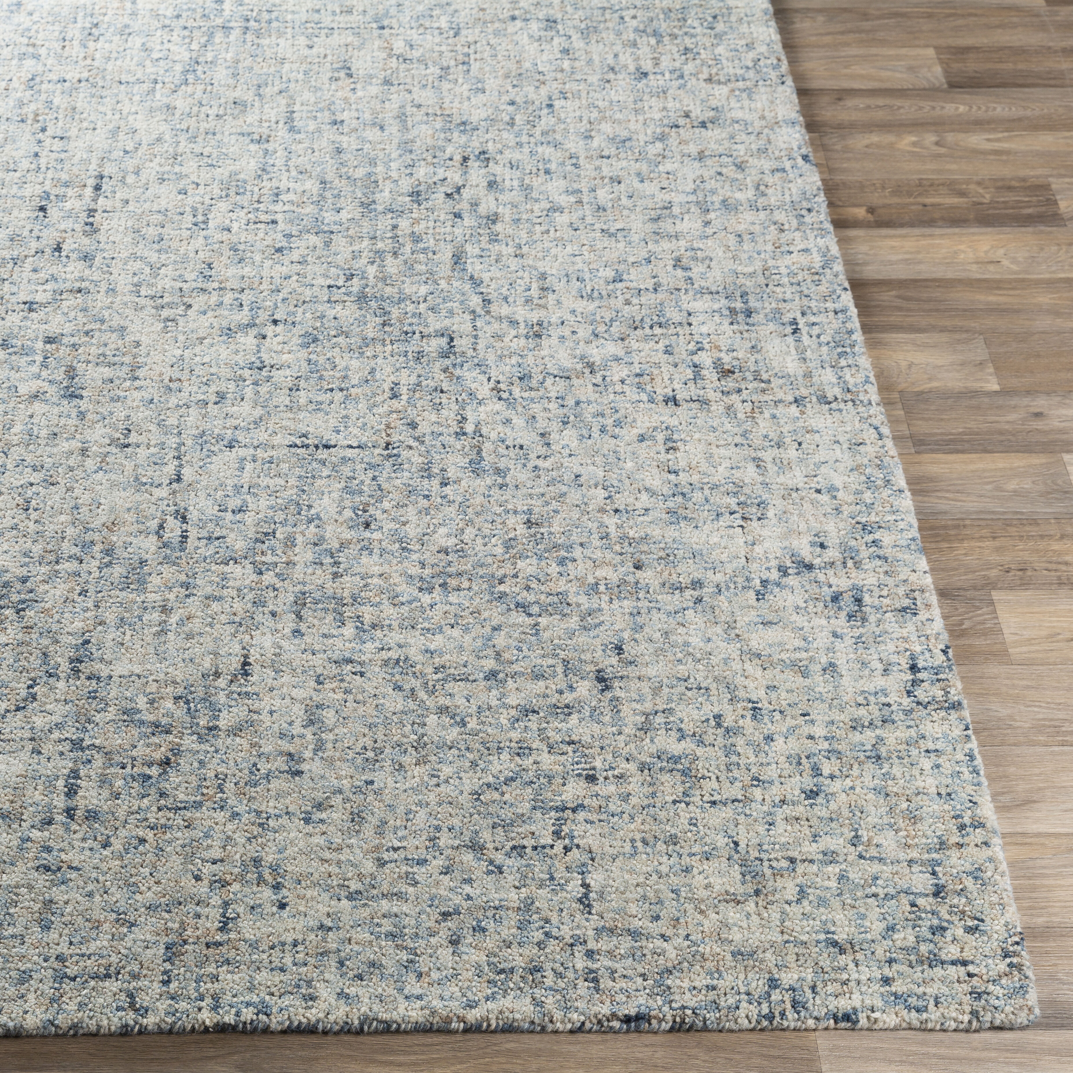 Emily 108 X 72 inch Navy Rug in 6 X 9, Rectangle
