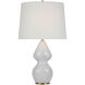 Thomas O'Brien Noppon 29.5 inch 15 watt Veiled White Table Lamp Portable Light