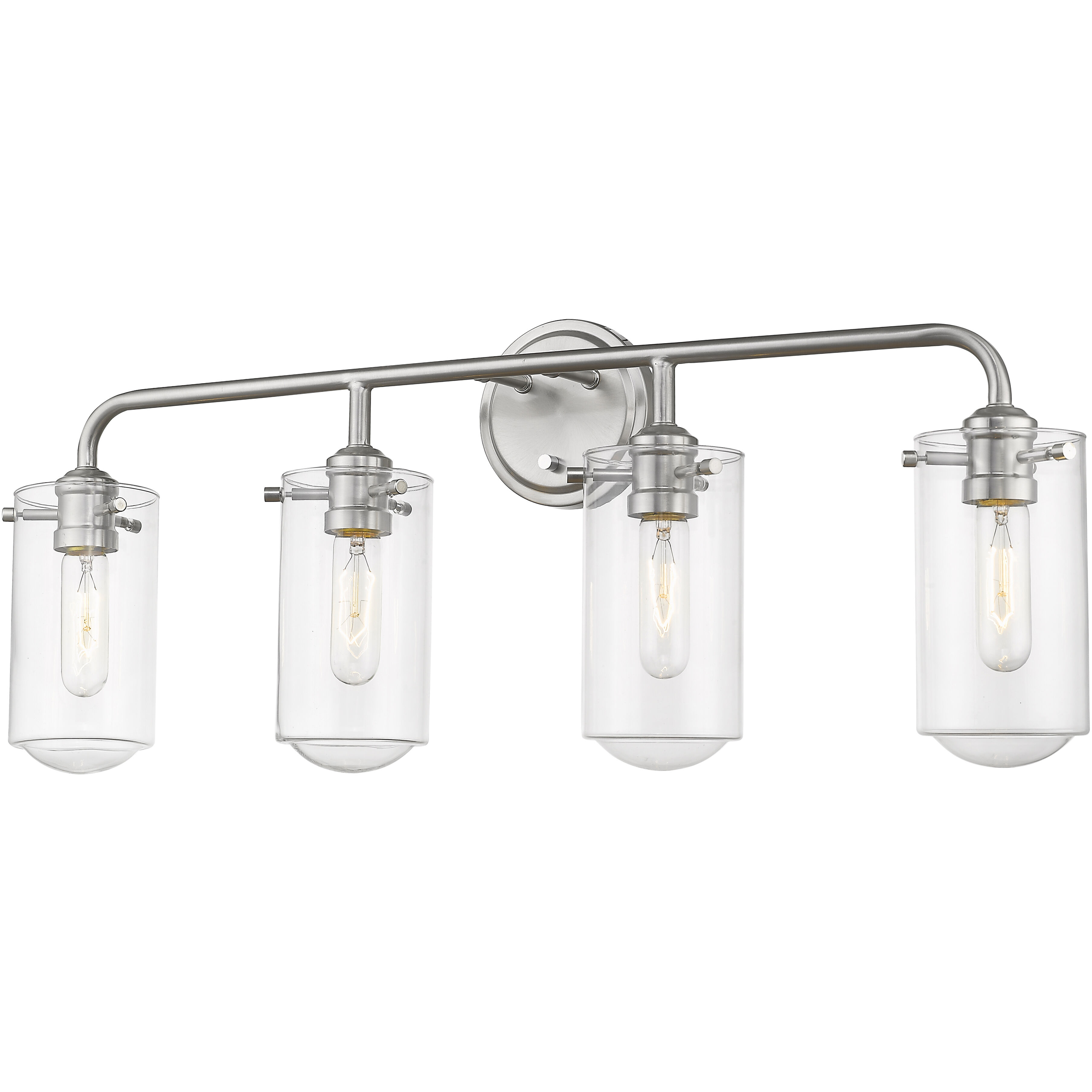 Delaney 4 Light 30 inch Brushed Nickel Vanity Wall Light