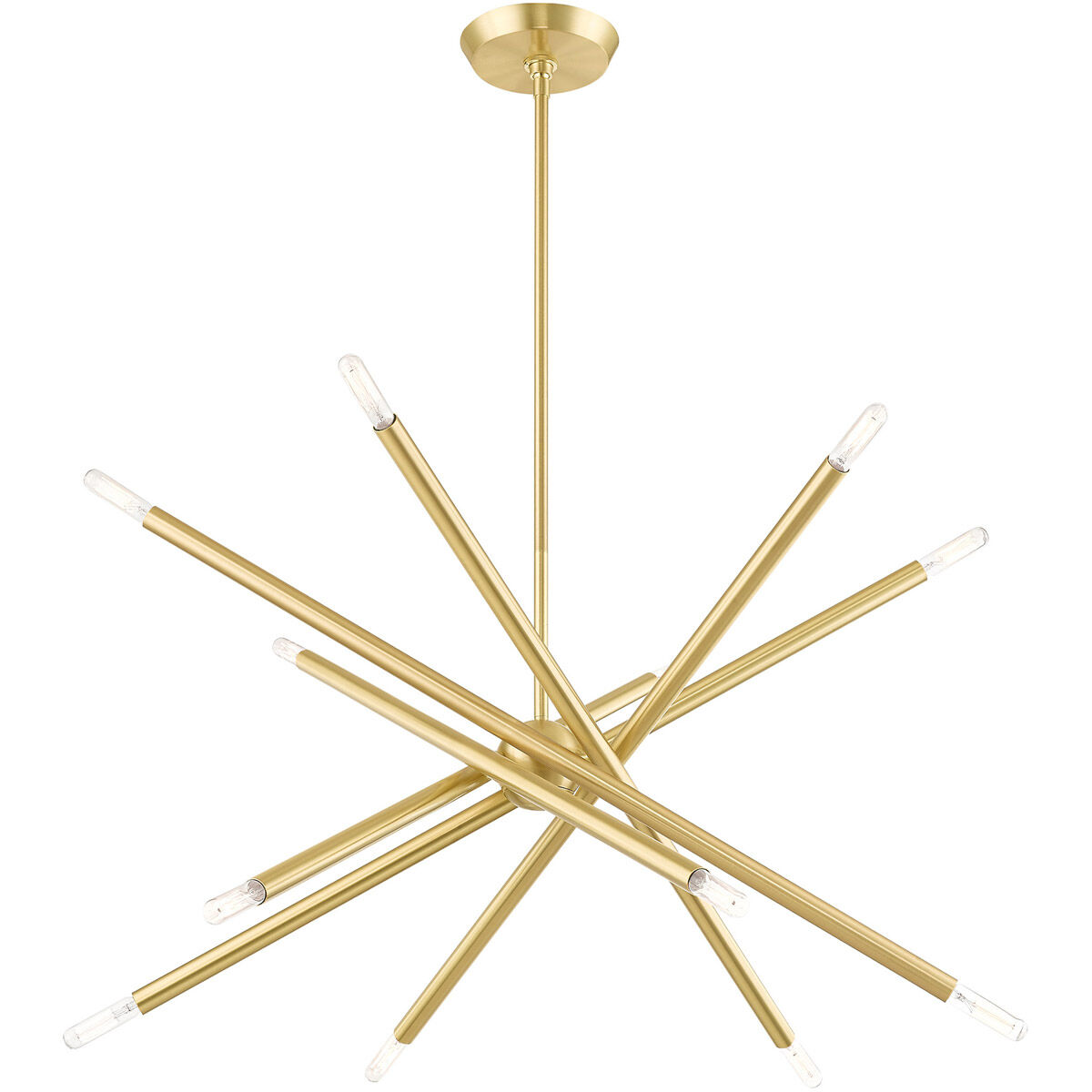 Soho 12 Light 28 inch Satin Brass Chandelier Ceiling Light