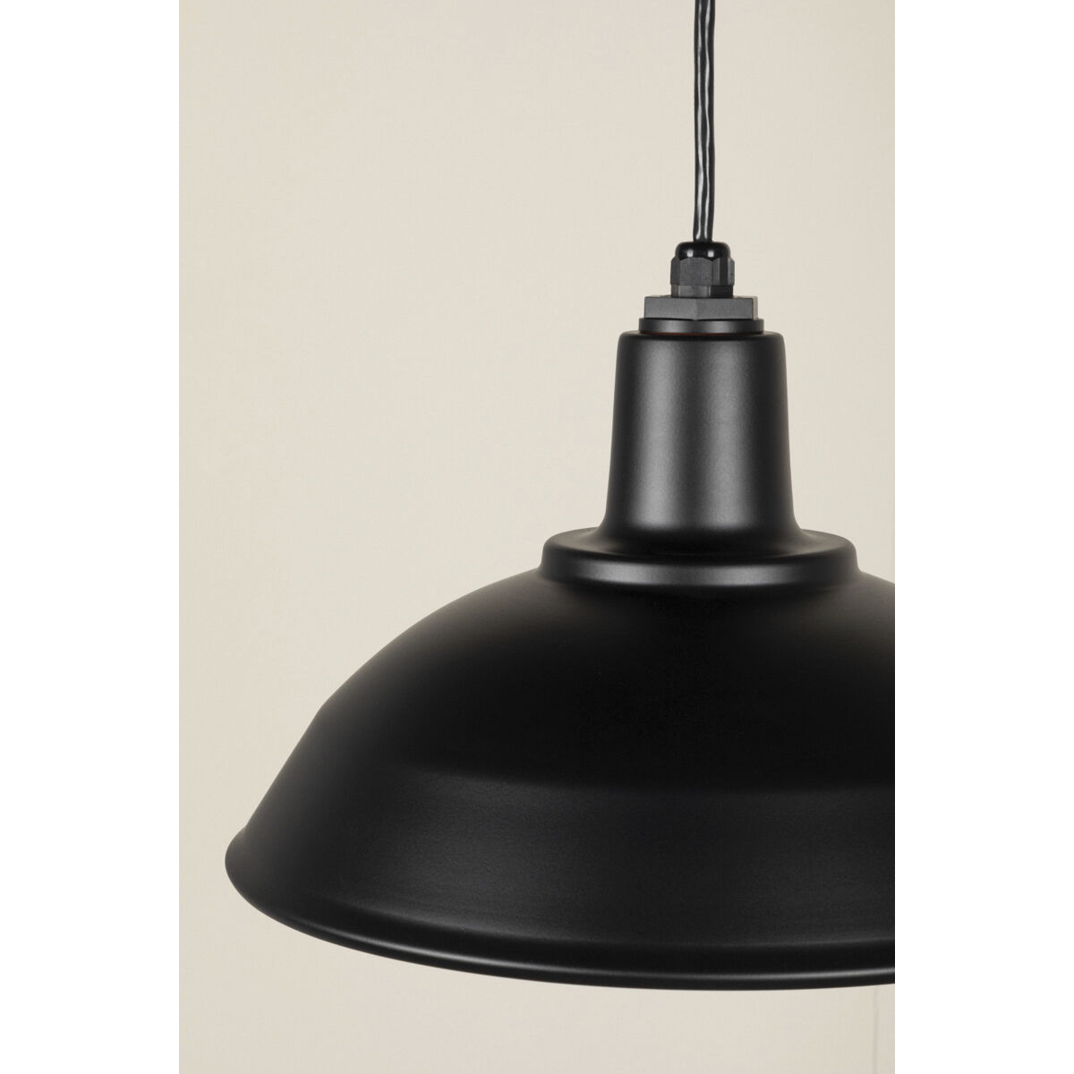 Rlm Structure 1 Light 16 inch Matte Black Pendant Ceiling Light, RLM Essentials