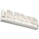 Tessera LED 18.5 inch Salt White with Dark Oak Vanity Light Wall Light