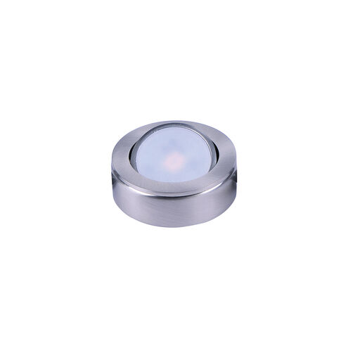CounterMax MX-LD-AC 120 LED 2.75 inch Satin Nickel Under Cabinet Disc
