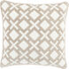 Alexandria 20 X 20 inch Taupe/Cream Accent Pillow