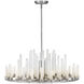 Trinity LED 27.25 inch Polished Nickel Chandelier Ceiling Light