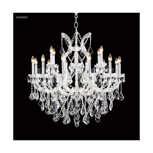 Maria Theresa 19 Light 37 inch Silver Crystal Chandelier Ceiling Light