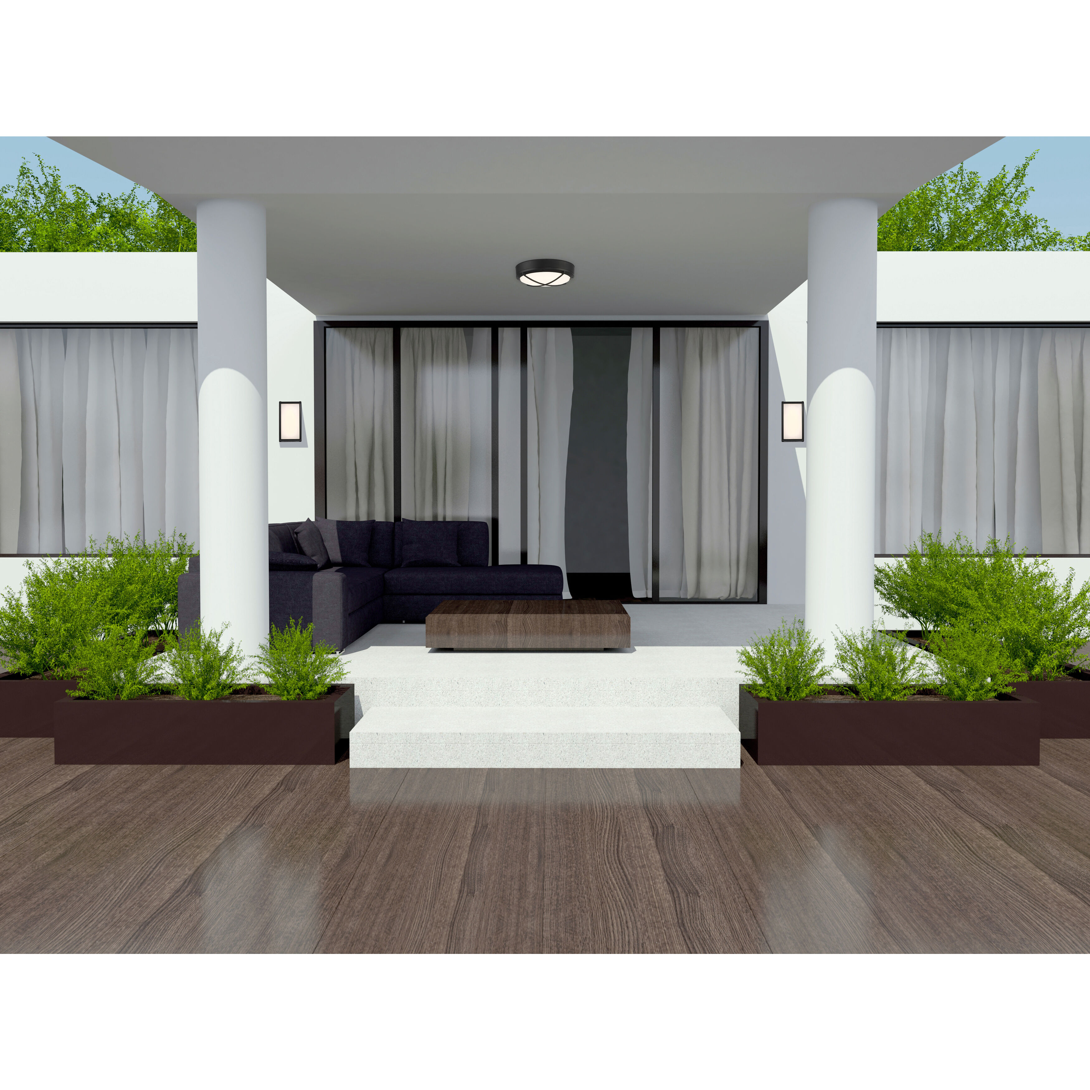 Montana Outdoor Wall Mount in Black