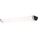 Glamour LED 11.26 inch Black Linear Flush Mount Ceiling Light