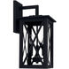 Avondale 3 Light 19 inch Black Outdoor Wall Lantern