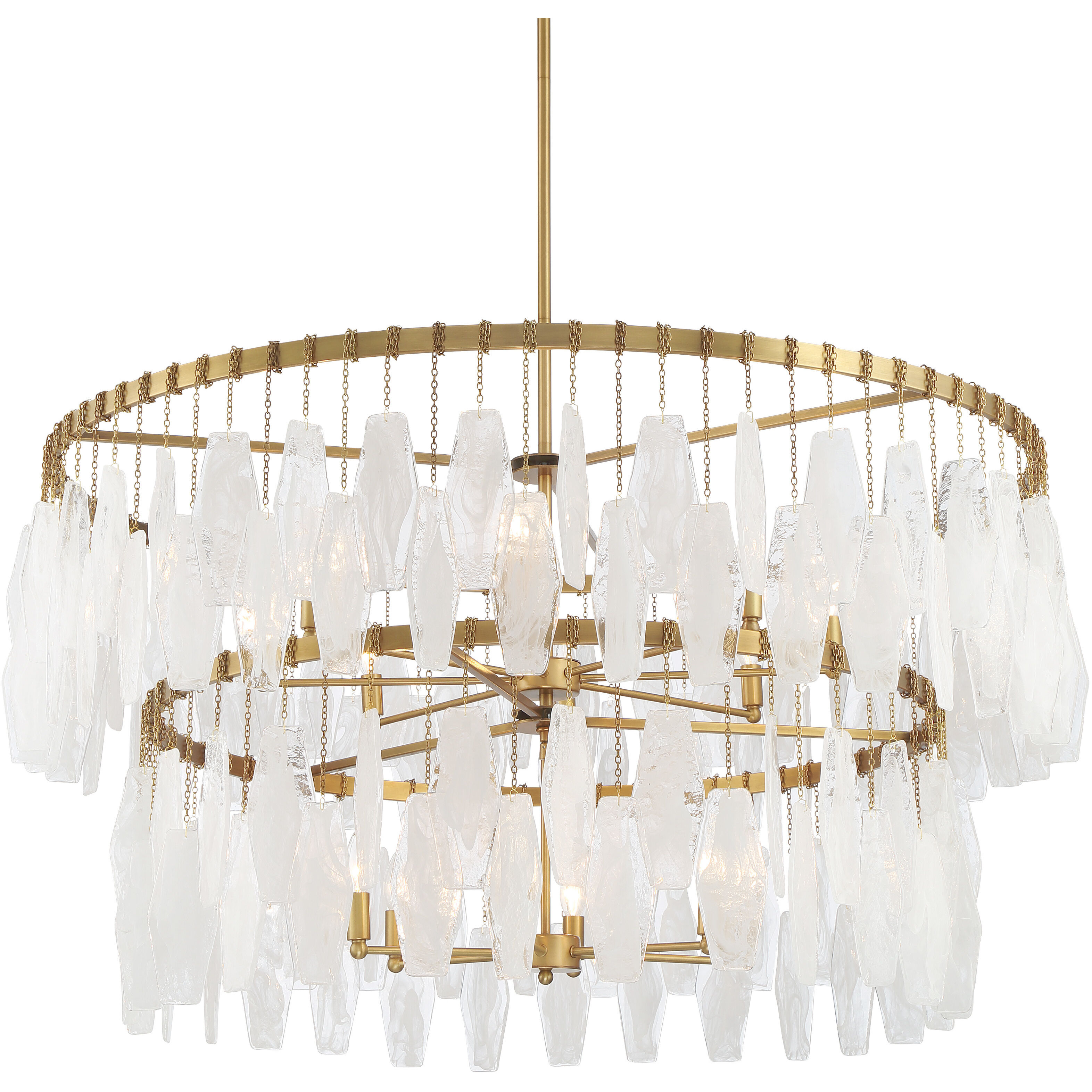Willow 14 Light 45 inch Legacy Brass Pendant Ceiling Light